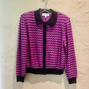 St. John Zip sweater top